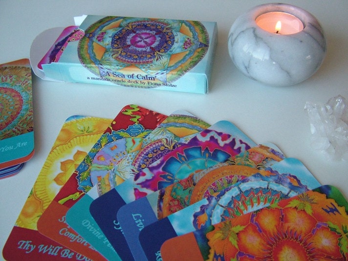 Pre-Order Now -  ' A Sea of Calm ' a Mandala Oracle Deck by Fiona Stolze  First Edition of 100 handsigned and numbered