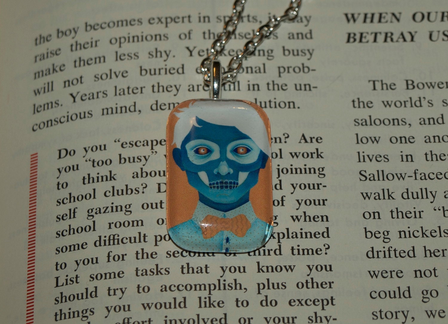 lemon drop glass tile pendant