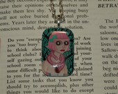 a place to crawl into glass tile pendant