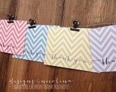 Signature Chevron Thank You Note Cards // Thank You Notes & Envelopes // 3.5x5 Flat Cards
