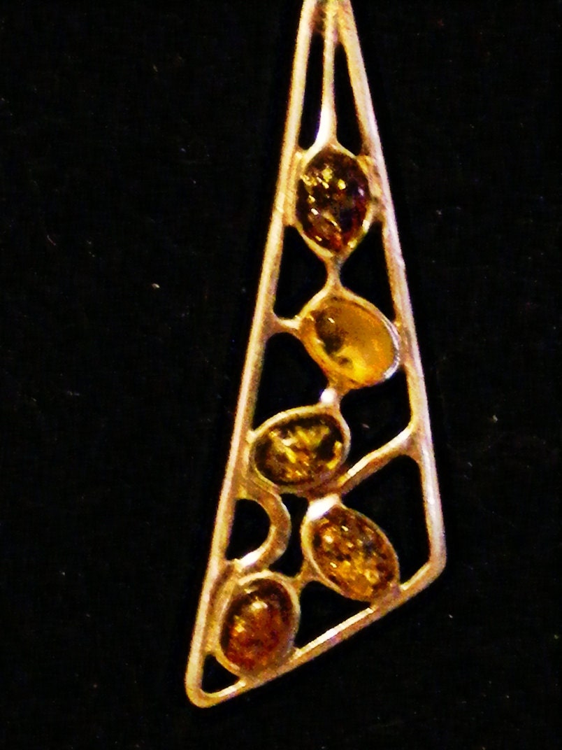 Sterling triangle pendant