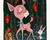 Deer Sweetheart giclée print