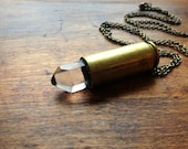 XL Crystal Bullet Necklace- OOAK