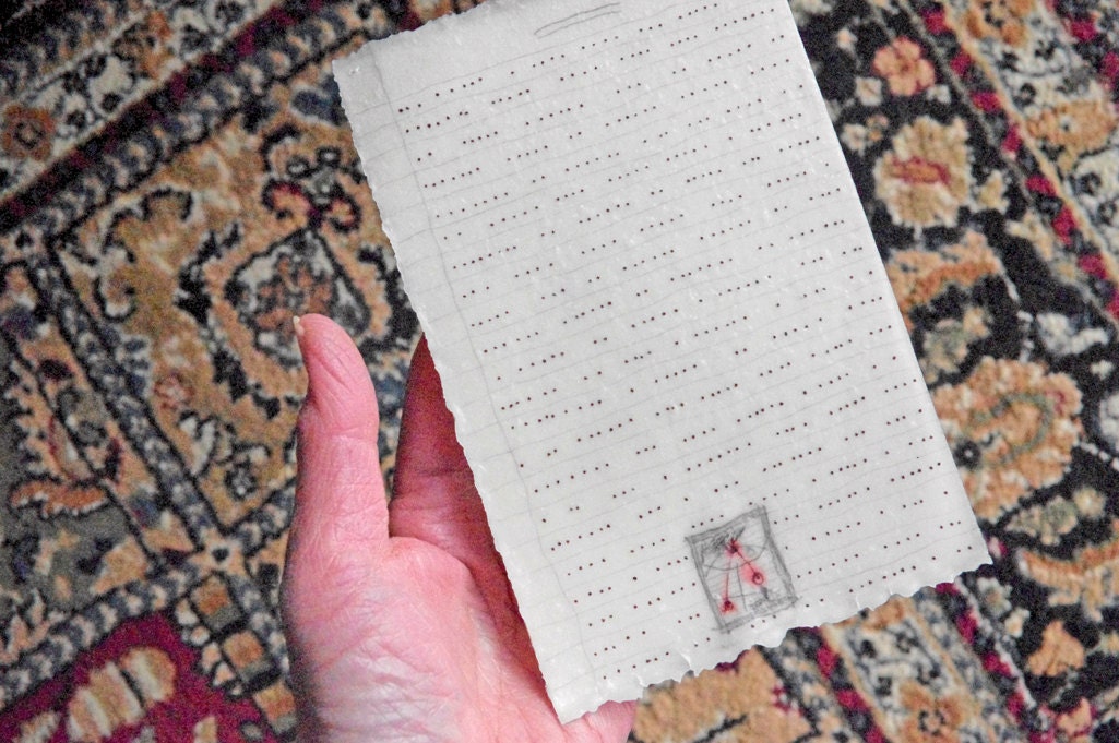 Page 42 from A Book of Notes / Drawing on Beeswaxed Japanese Paper