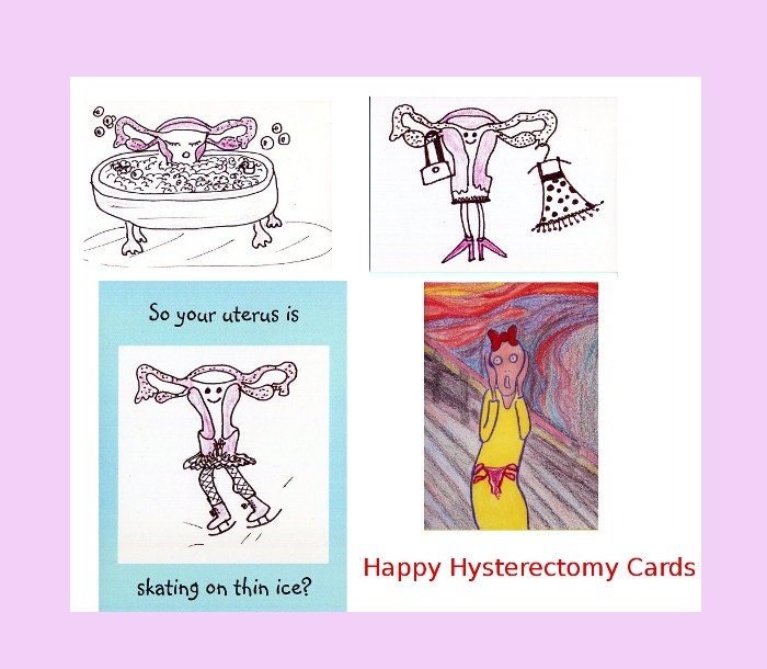 Happy Hysterectomy Cards Bizarre Humor for Girls Only