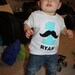 PERSONALIZED Mustache birthday shirt or onesie -- any color scheme