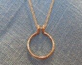 Ring Holder Necklace 14k Gold Fill Wedding Engagement Ring Pendant  JJDLJewelryArt
