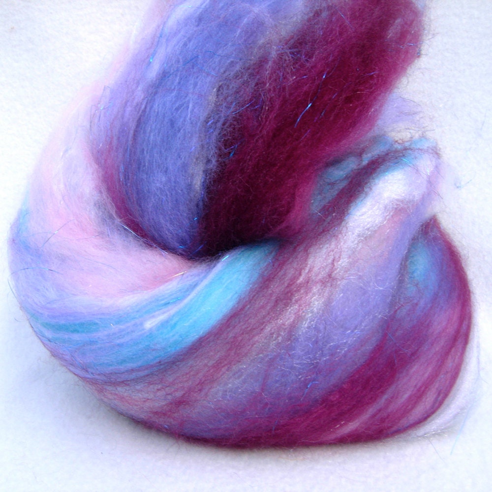 Fairy Flower -  Art Batt for Spinning and Felting