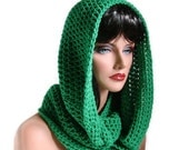 Infinity, Emerald Green, Green Neckwarmer, Mens, Womens, Valentine Cowl, Emerald Scarf, Irish Green, Winter Accessories, Winter Fashion