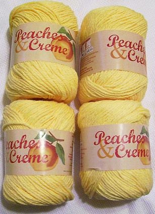 free shipping 4 sunshine peaches & creme cotton yarn crochet thread crocheting supplies