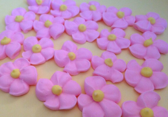 LOT of 100 royal icing flowers Il_570xn