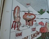 1904 Book with Anthropomorphic House Items The Sandman Rhymes by Willard Bonte  Rare