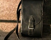 Vintage Case Tote Handbag Handbag or Purse 1940s - Ideal for Phone, Camera, MP3 etc etc Mens or Womens Handsome Black VGC