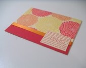 Red Orange and Yellow Floral Greeting Card - Friends