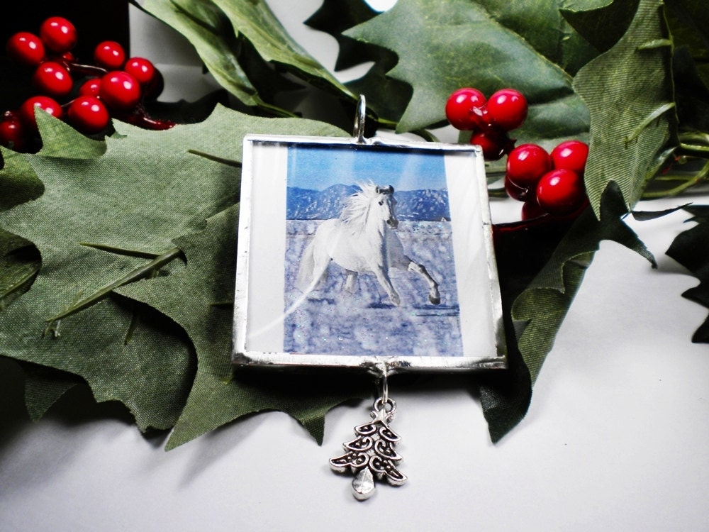 Custom Horse Ornament, Personalized Photo Ornament, Horse Lover, Equestrian