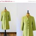 20% OFF SALE Vintage 1960s Mod green coat. size small coat