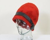 20% OFF SALE Vintage 1960's Red Christian DIOR Cloche Hat