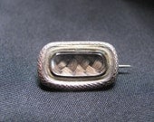 Early Victorian Hair Mourning Brooch