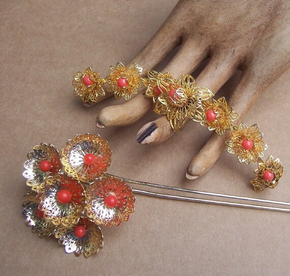 Vintage Japanese Hair Accessory Geisha Hair by ElrondsEmporium