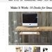 Small wood desk with mid century hairpin legs, 32" x 11.5" w x 29.5" tall, 1.65" top with drawer included, no keyboard tray