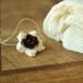 Baby Headband and Baby Wrap Set- Cheese Cloth in Cream White, Newborn Headband in Brown, Great for Photo Prop