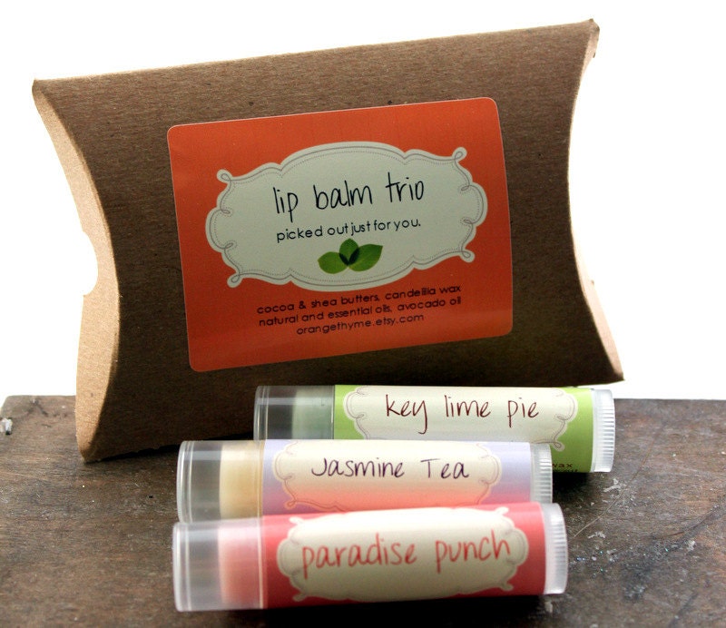 Lip Balm gift trio - Pick Three