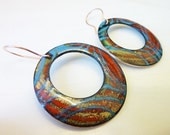 Inner Circle Enamel Hoop Earrings