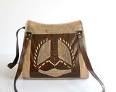 CLOSING SALE Reduced 50% Vintage 1970s Boho Leather and Snakeskin Purse