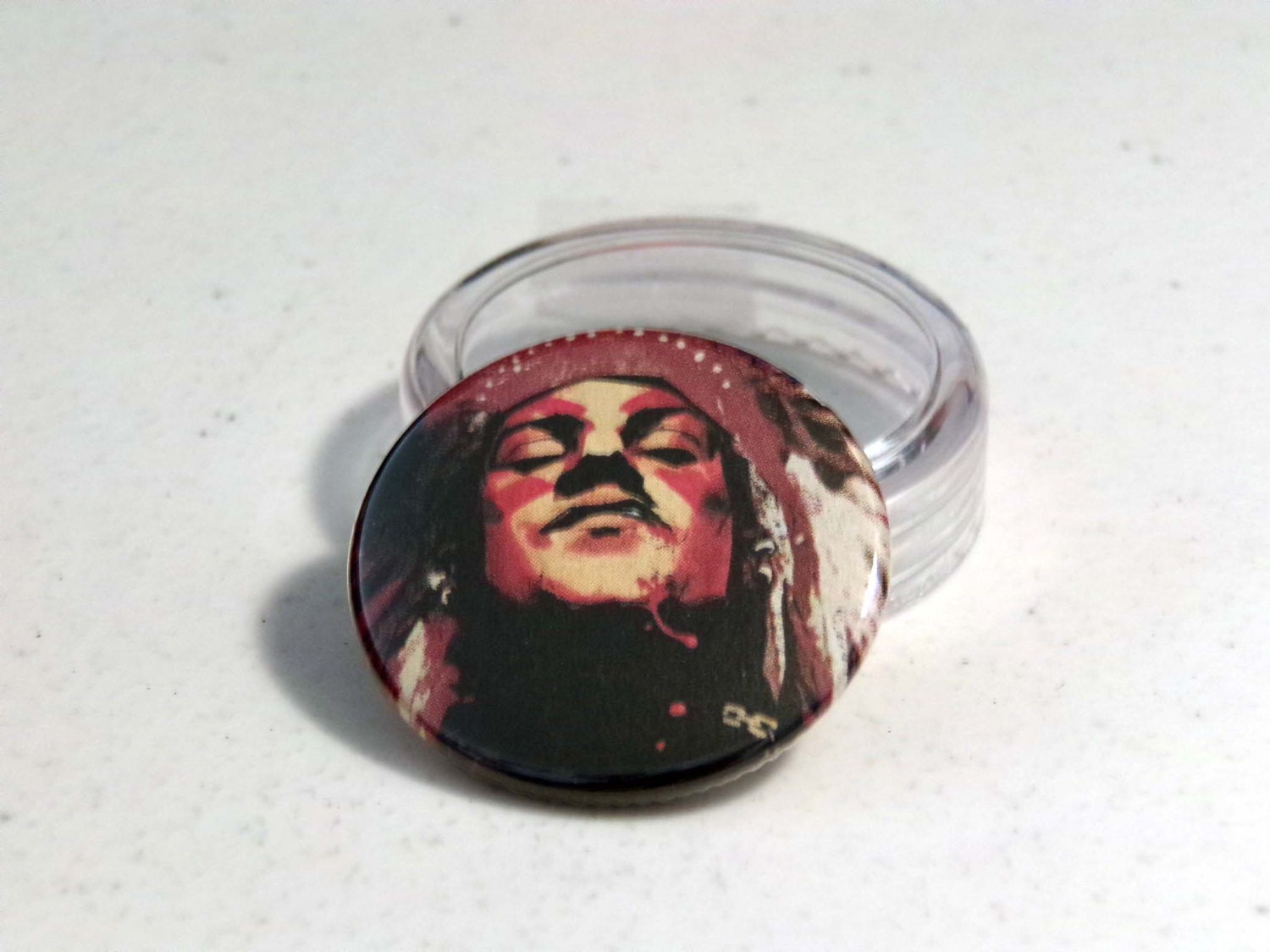 Comic Book 1.5" Button// Scalped// Dashiell Bad Horse