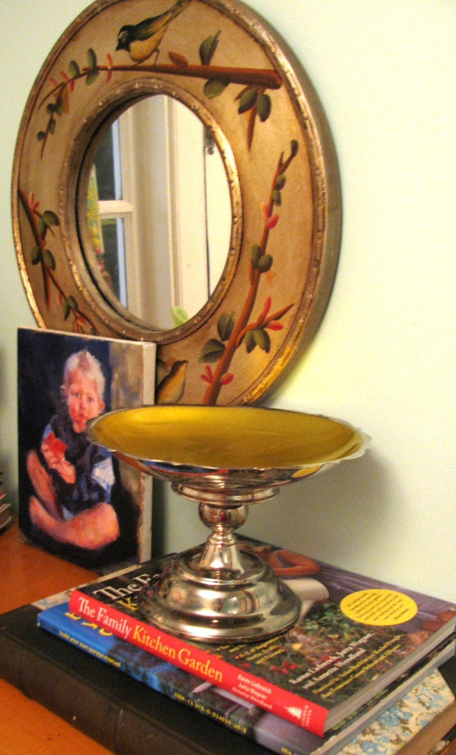 Vintage Silver plated Up-cycled Candy Dish/Cake Plate/Gold and Silver/wedding/shower/gift/repurposed/home/decor/design/chic/elegant/lovely
