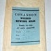 Antique Vintage Conason waxed pure dye Silk Sewing Thread in Grey
