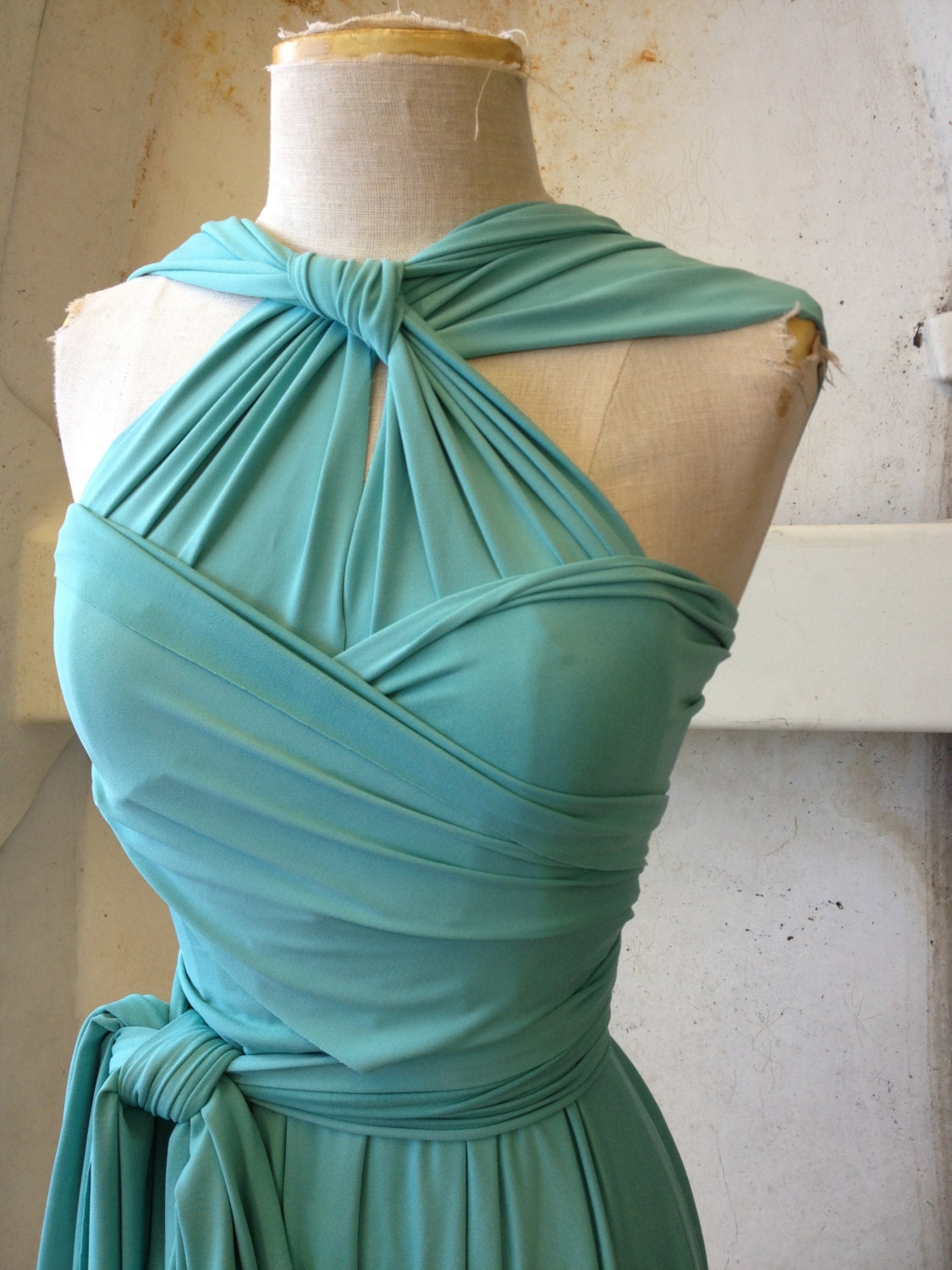 Vintage Sailboat Blue Octopus Infinity Wrap Dress