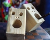 the face: reclaimed pallet wood pencil holder SALE
