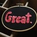 Great - Embroidery Hoop Art - Psychadelic Vintage-Inspired Fiber Art