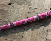 Custom TARDIS PINK Zebra Sonic Screwdriver Doctor Who DALEK Inspired Pen Removable lid black replaceable ink Dr Who Sci-fi Geekery