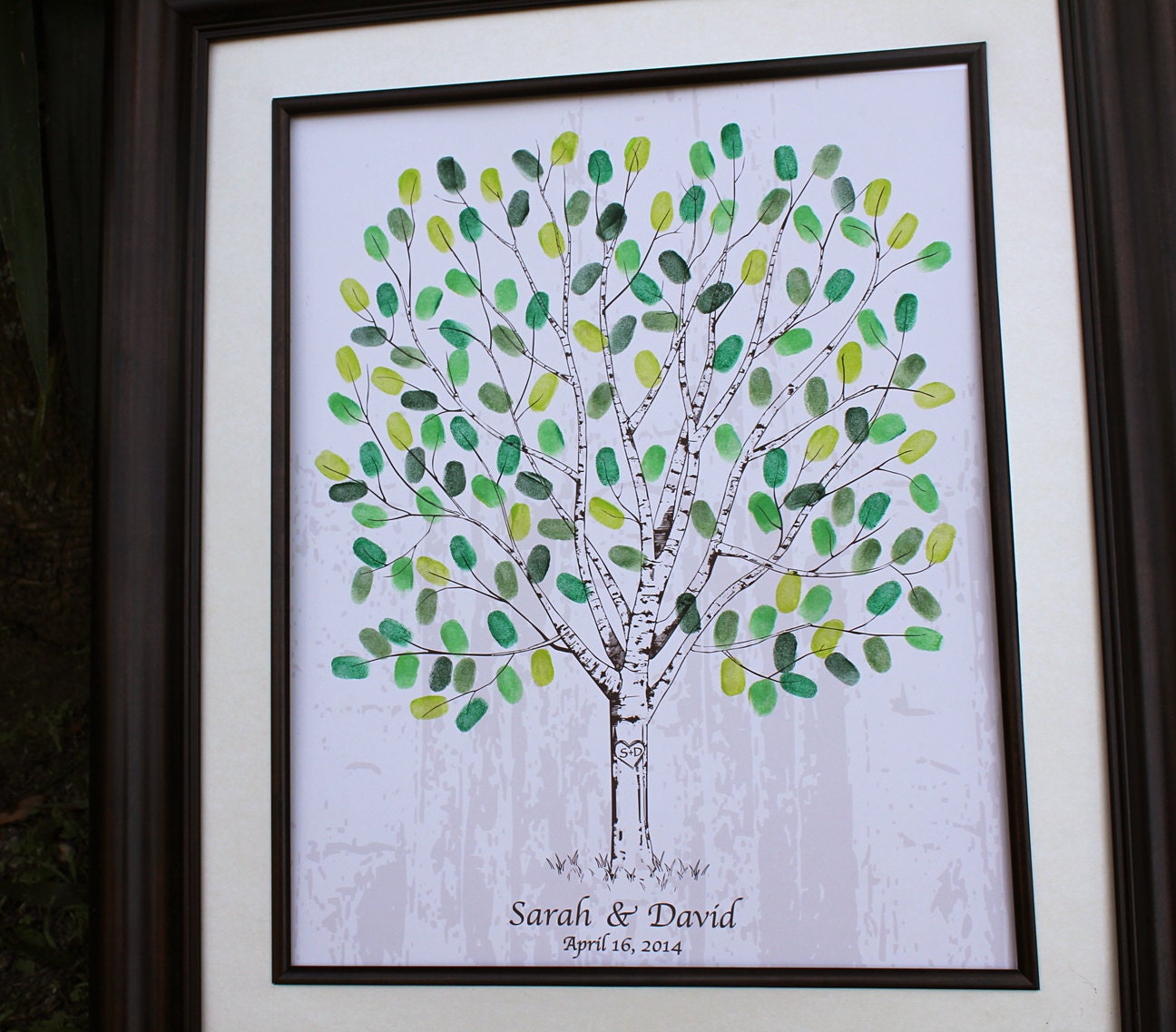 Wedding Tree Guest Book Alternative Wedding Guest Book Thumbprint Tree Wedding Tree Hand Drawn Wedding Birch Tree Wedding Keepsake 100-180