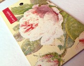 Note card, blank LOVE ME TENDER hand-made, floral, feminine, nostalgic