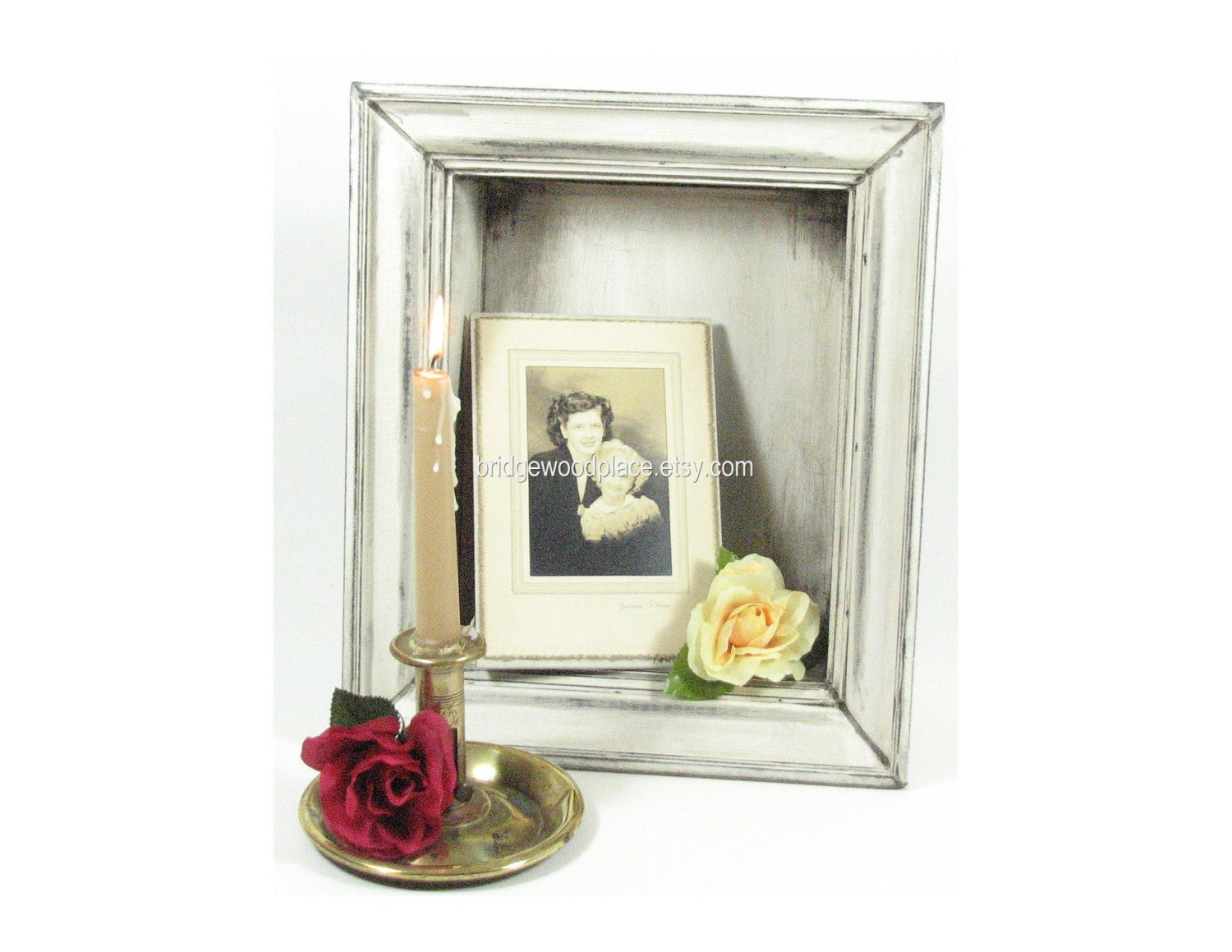 Shadow Box Shelf Wood Picture Frame Display Box Wooden Memory Box