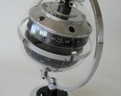 Vintage BGM Sputnik Globe Chrome Barometer Weather Station West Germany 1960