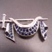 Ora Signed Cloak and Dagger Brooch