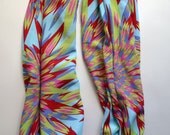 INFINITY SCARF - Circle Scarf - Cotton Scarf - Multicolor Spring Scarf - Spring Fashion - Blue Pink Green Scarf