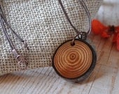 Delightful Natural Larch Wood Necklace