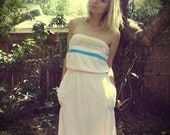 Pink Tube Dress with Rainbow Stripes