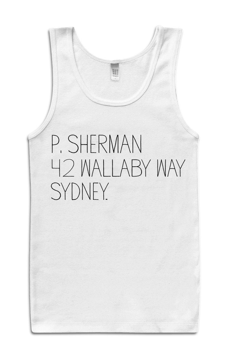 P. Sherman Tank Top Finding Nemo - American Apparel Unisex Sizes S, M, L, XL