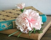 vintage 30s/40s corsage - CARNATION flower pin