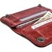 RETROMODERN aged leather iPhone wallet - - CLARET