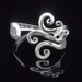 Vintage Jewelry Silver Fork Bracelet in Original Fancy Design Number Seven