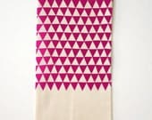 Triangles - Flour Sack Tea Towel - Organic Cotton - Dish Towel
