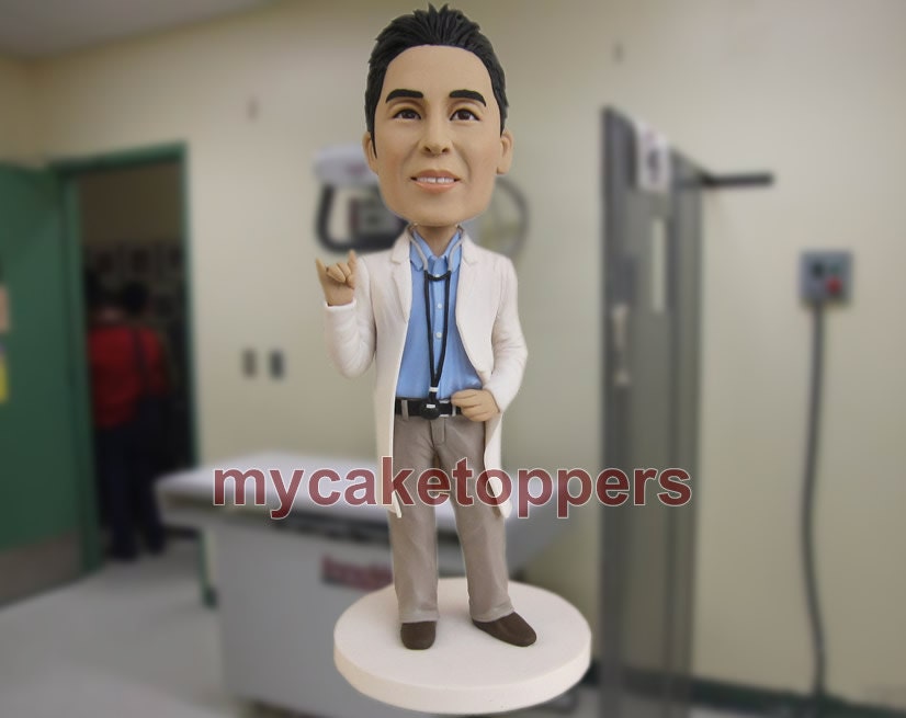 Doctor cake topper birthday cake topper figurine doll