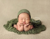 Moss Green Newborn Classic Bonnet